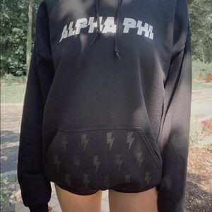 Black alpha phi hoodie